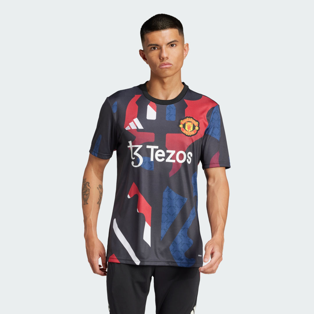 Фланелка adidas Performance Manchester United Graphic Pre-Match Jersey Черно | JD7147, 0