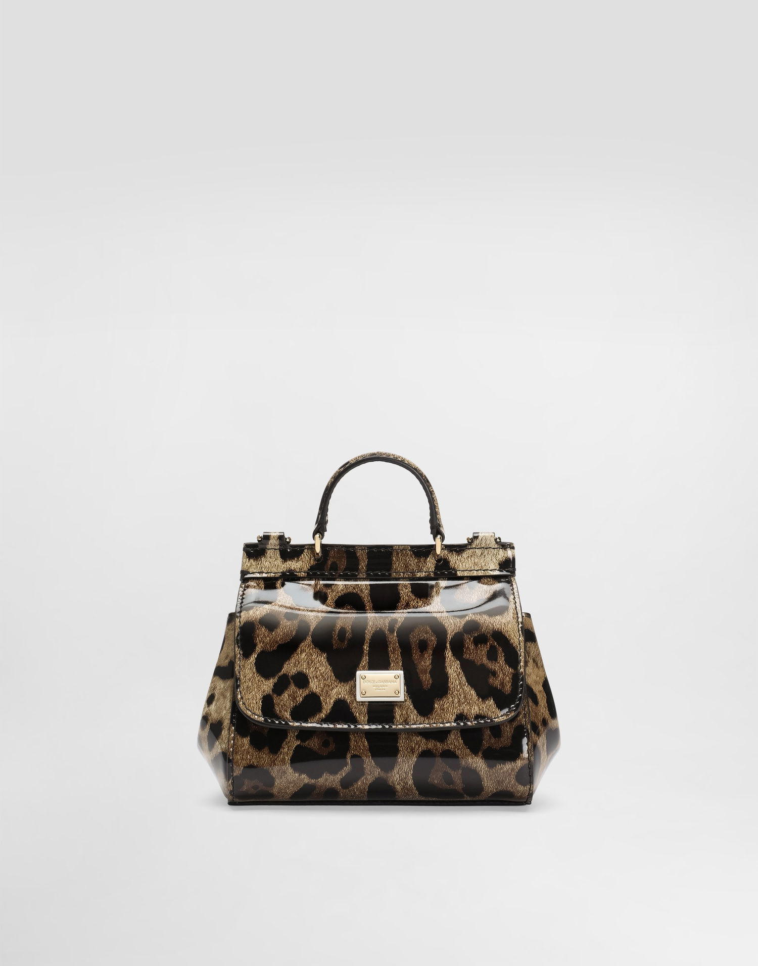 Дамска чанта Dolce & Gabbana Dolce & Gabbana Mini Sicily Polished Calfskin Animal Print Bag Многоцветен | EB0003AM568HA93M, 0