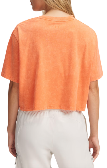 Съкратен топ Under Armour Under Armour Rival Wash Cropped T-Shirt Оранжево
 | 1389724-847, 2