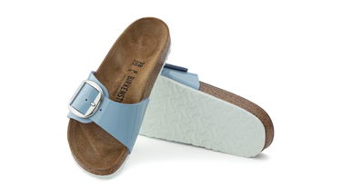 Кецове и обувки Birkenstock Madrid Big Buckle Birko-Flor Синьо | 1025834, 4