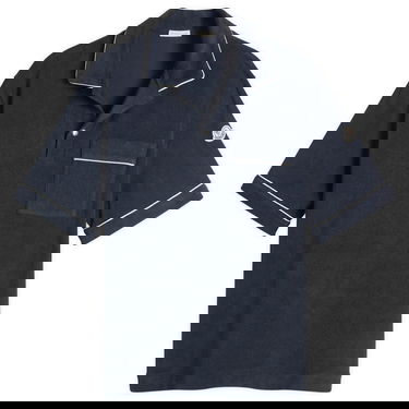 Поло тениска Moncler Men's Cotton Terry Polo Shirt Тъмно синьо | 8A000-22-89AVN-778, 0