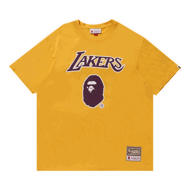 Тениска BAPE Mitchell & Ness x Lakers Tee Жълто | 0039 100000103XMNL YELL, 0