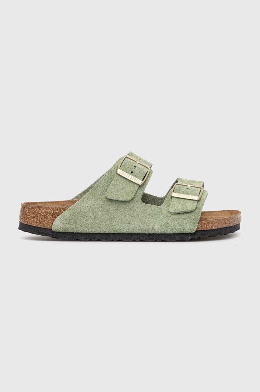Кецове и обувки Birkenstock Arizona SFB Slides Зелено | 1027962, 1