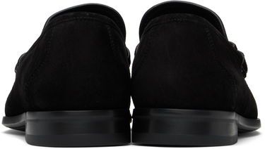 Кецове и обувки FERRAGAMO Salvatore Ferragamo Gancini Ornament Suede Loafers Черно | 778758, 1