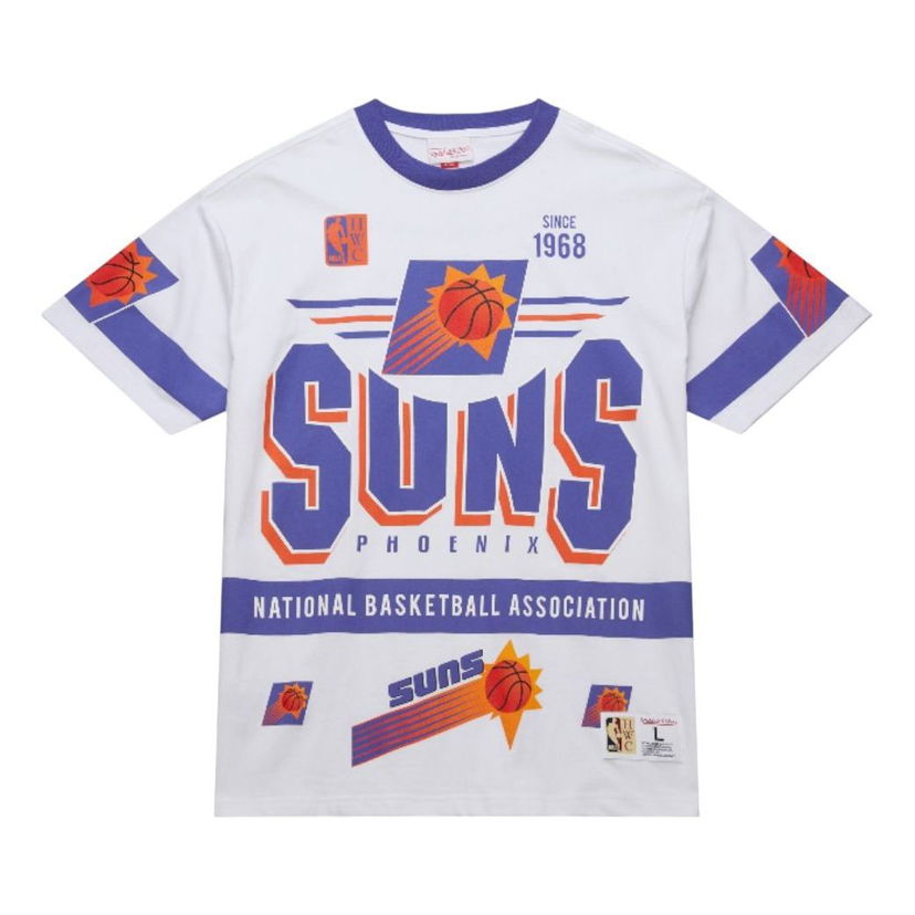 Тениска Mitchell & Ness Mitchell & Ness NBA Phoenix Suns Origins Premium Vintage T-Shirt Бяло | FC9265-PSUWHIT