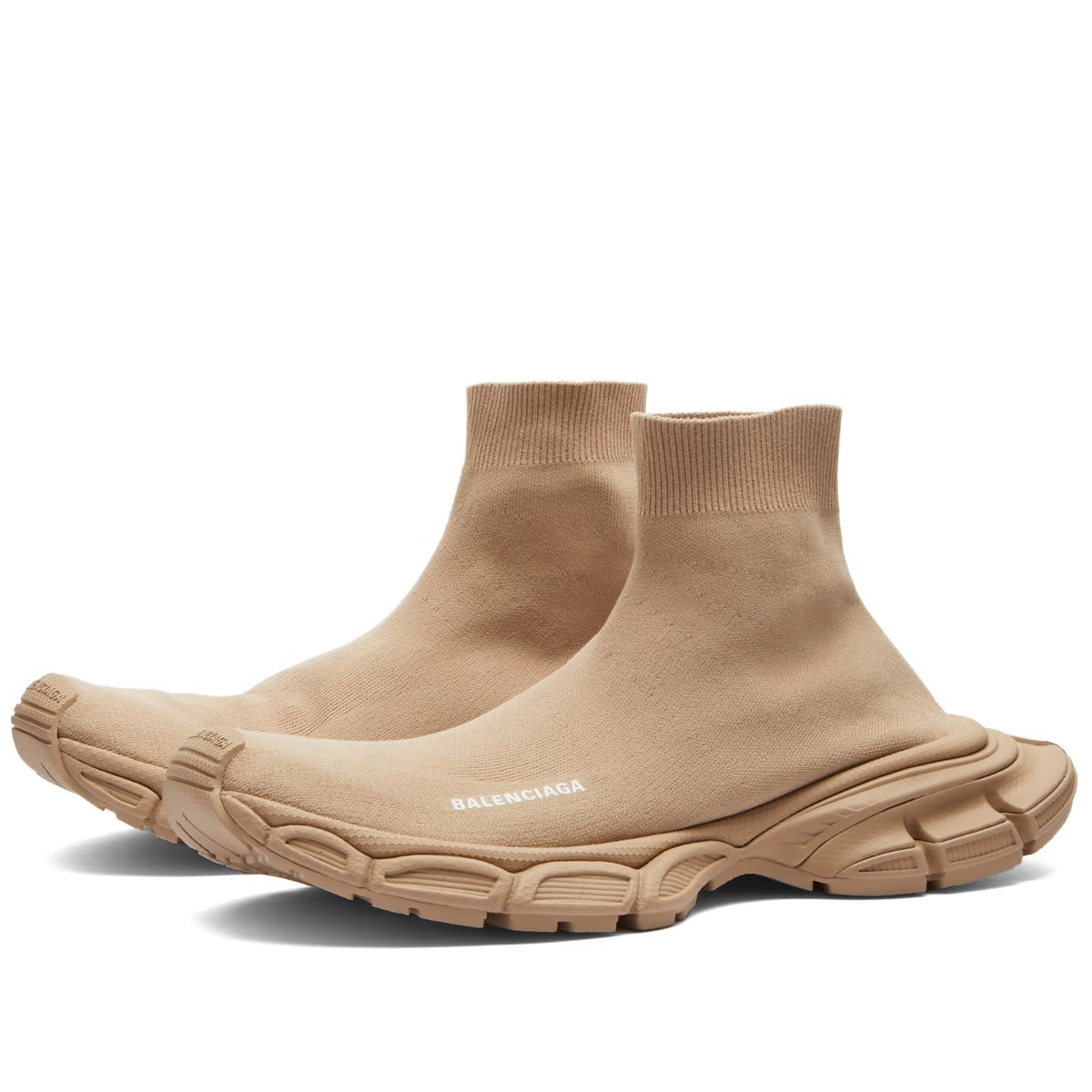 Кецове и обувки Balenciaga 3XL Speed Runner "Beige" Бежово | 758483-W2DG1-2910, 0
