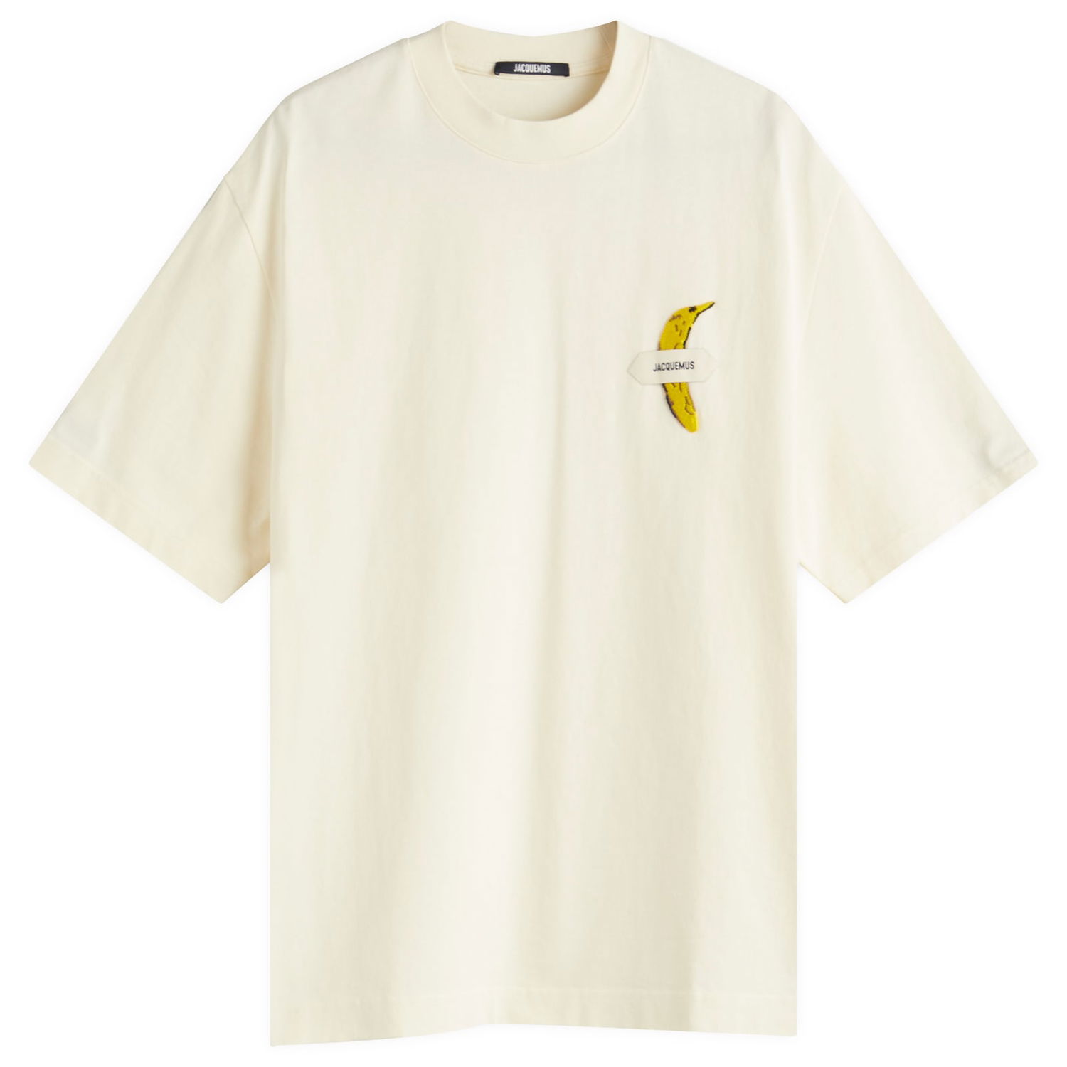 Тениска Jacquemus Jacquemus Banana Patch T-Shirt, Size Large Бежово | 25E255JS323-2125-1IT, 0