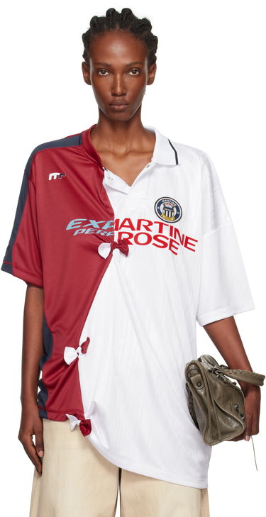 Тениска Martine Rose Martine Rose Collage Football Top Червено | 189JT14053, 0