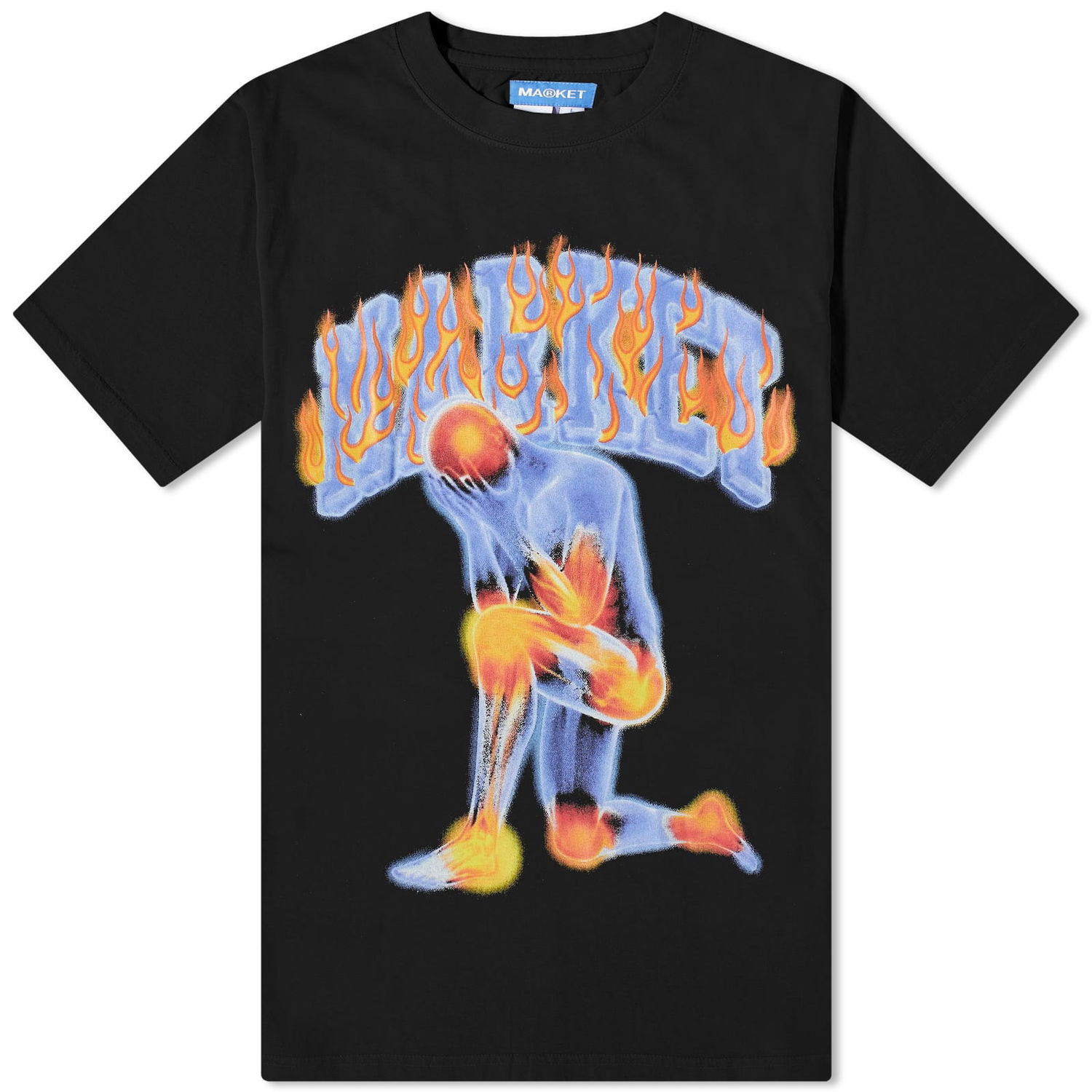 Тениска MARKET Icy Hot T-Shirt Черно | 399001584-BLK, 0