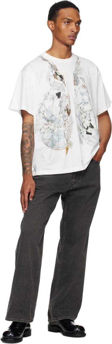 Тениска Maison Margiela MM6 Maison Margiela Printed T-Shirt Бяло | SH0GC0056 S24312, 3