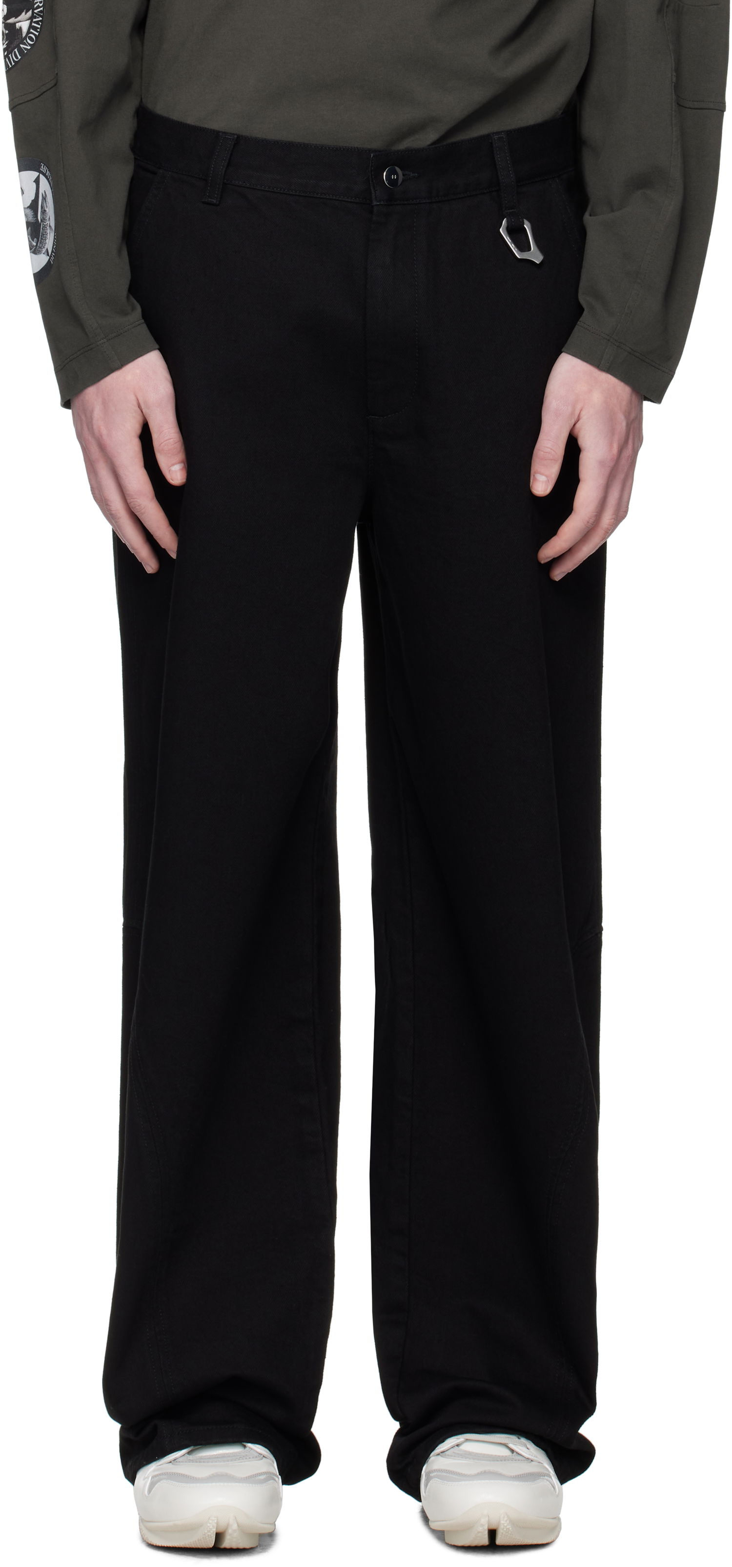 Дънки HELIOT EMIL Heliot Emil Basalt Wide-Leg Jeans Черно | PREAW25_M_10_189_BLK0_CO, 0