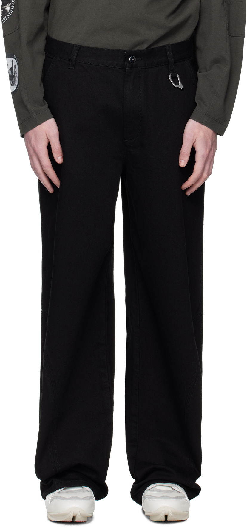 Дънки HELIOT EMIL Heliot Emil Basalt Wide-Leg Jeans Черно | PREAW25_M_10_189_BLK0_CO
