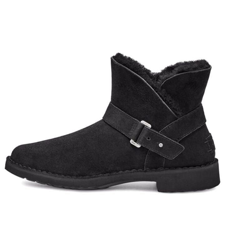 Кецове и обувки UGG Aubrielle Suede Buckle Boots Черно | 1120700-BLK, 0
