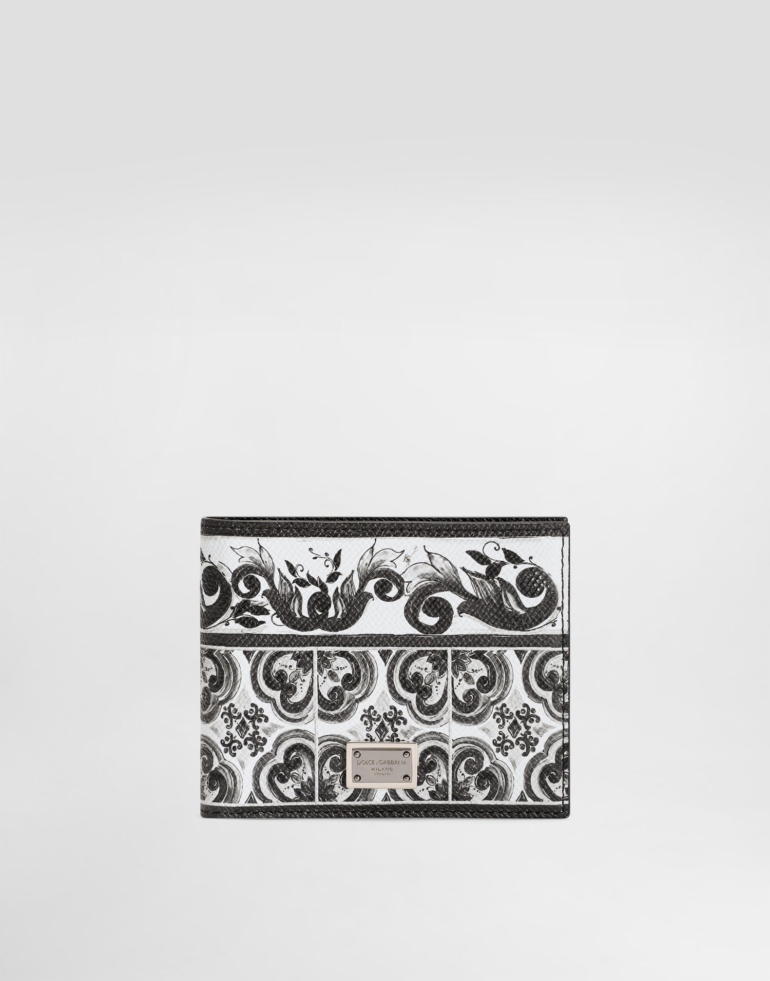 Портфейл Dolce & Gabbana Dolce & Gabbana Calfskin Majolica Print Wallet Бяло | BP3102AN719IU3TN, 0