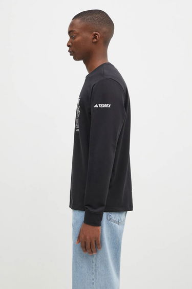 Тениска adidas Originals National Geographic Unitefit GFX Long Sleeve T-Shirt Черно | IX5613, 1