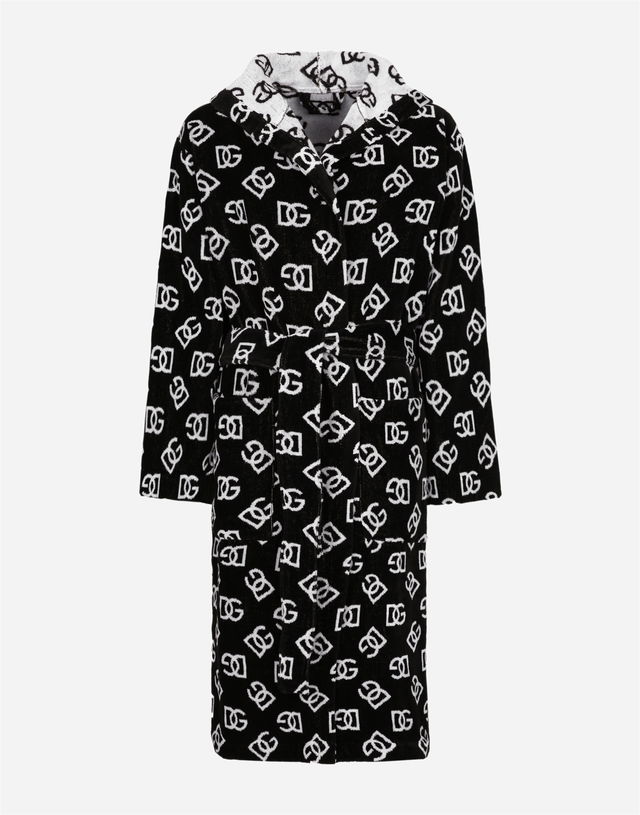 Cotton Terry Jacquard Bath Robe