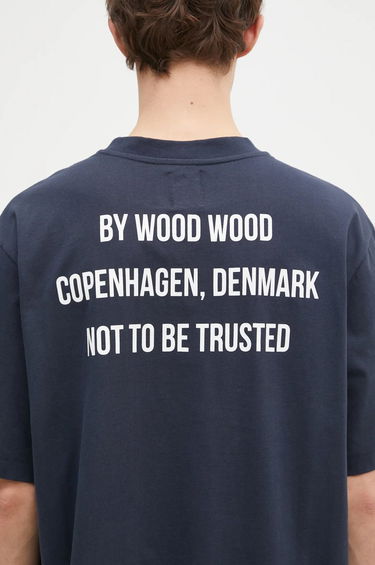 Тениска WOOD WOOD Wood Wood Asa Not To Be Trusted T-Shirt Тъмно синьо | 10325706.2222, 3