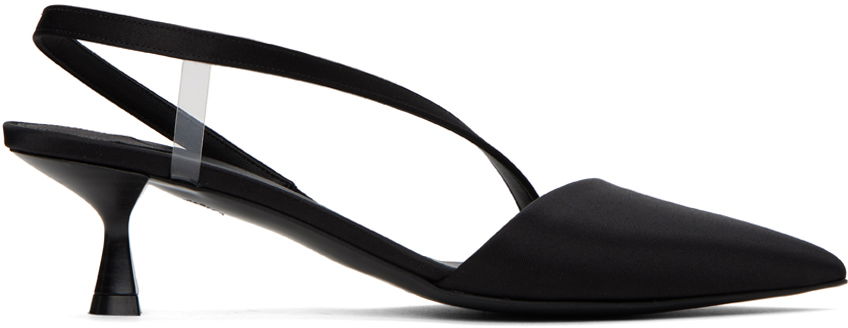 Кецове и обувки Stella McCartney Iconic D'Orsay Slingback Heels Черно | 810372E00157, 0