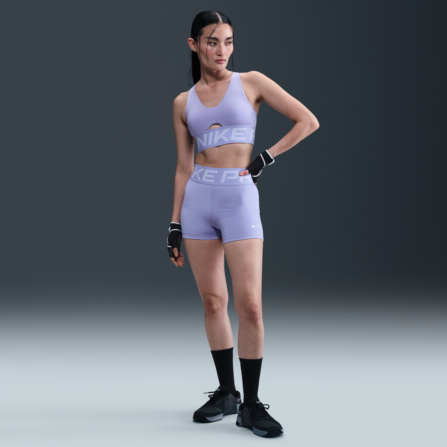 Къси панталони Nike Pro Sculpt High-Waisted 3" Bike Shorts Лилаво | FV7033-533, 0