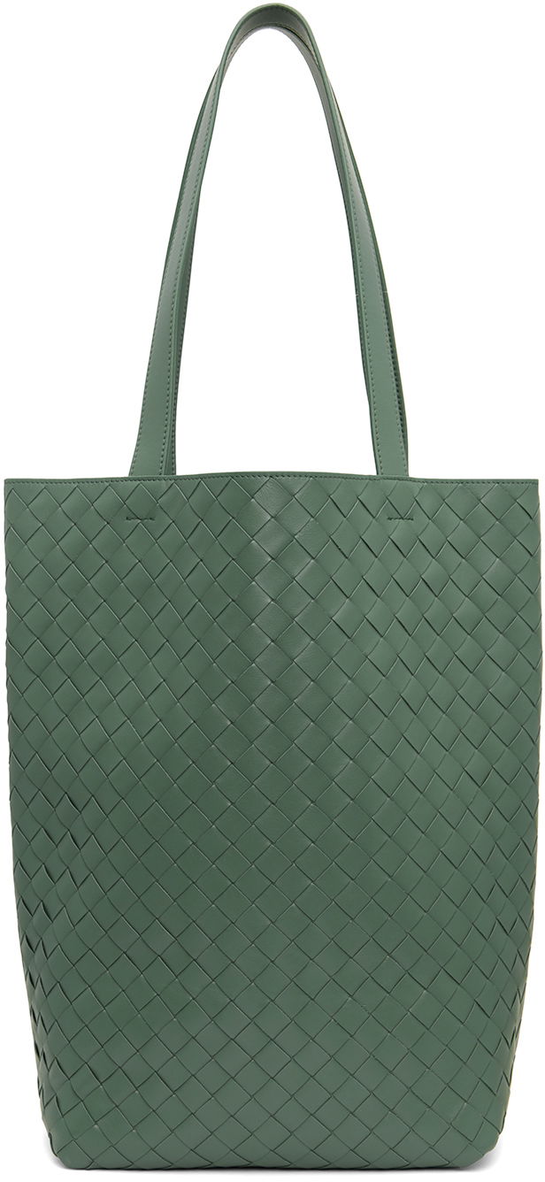 Голяма пазарска чанта Bottega Veneta Small Intrecciato Tote Bag Зелено | 729227 V2HL1