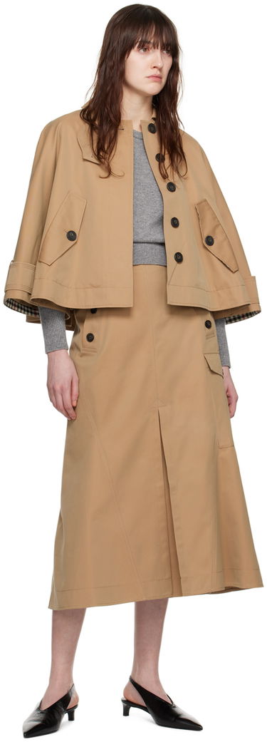 Яке Erdem Erdem Cropped Trench Coat Бежово | PS24_R1J1_CACT, 3