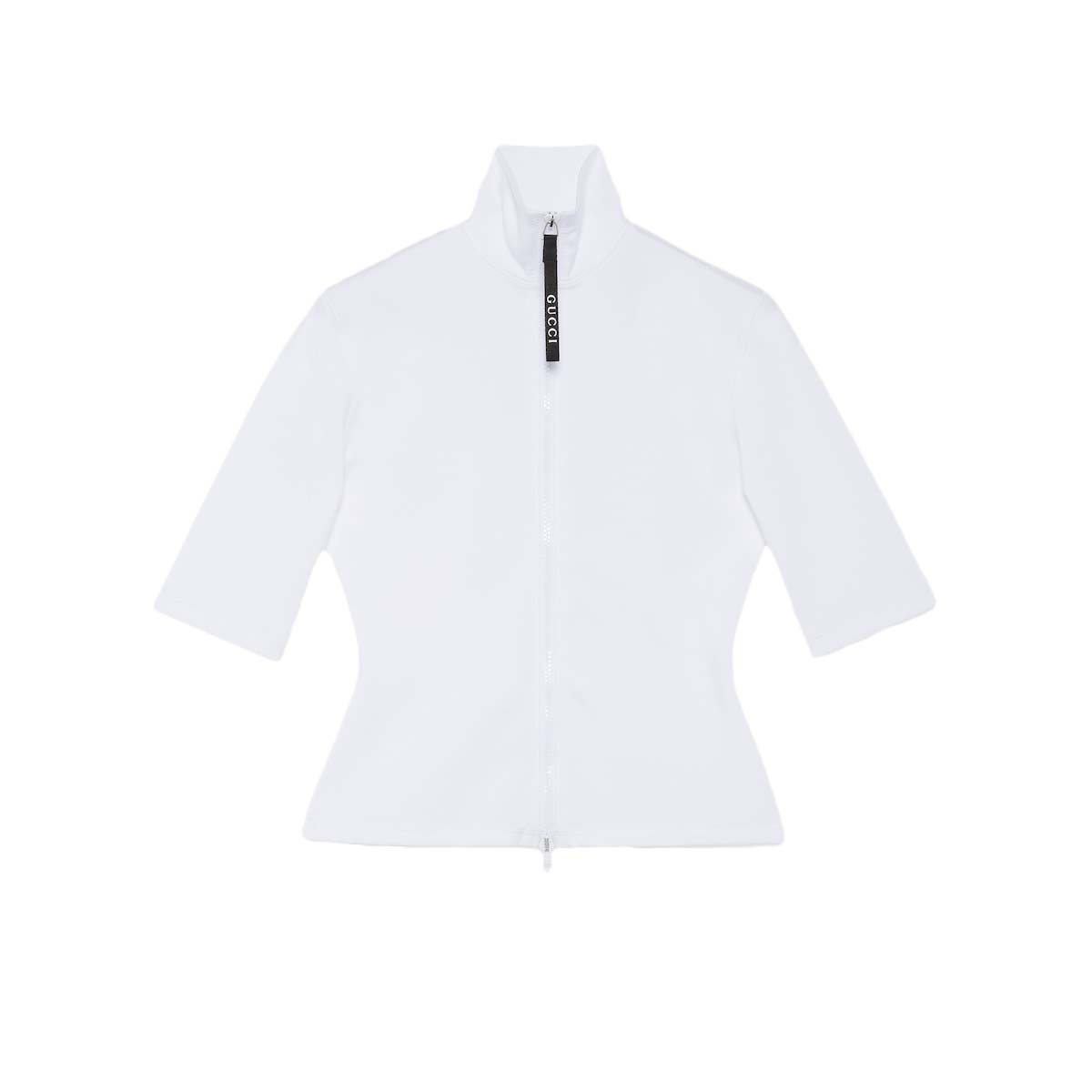 Тениска Gucci Shiny Lycra Top White Бяло | 778981 XJGEM 9000, 0