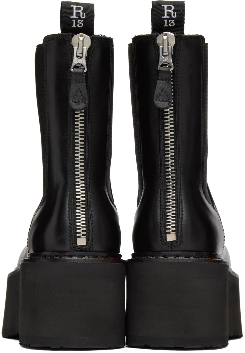 Облекло R13 R13 Double Stack Platform Chelsea Boots Черно | R13S0245-001, 1