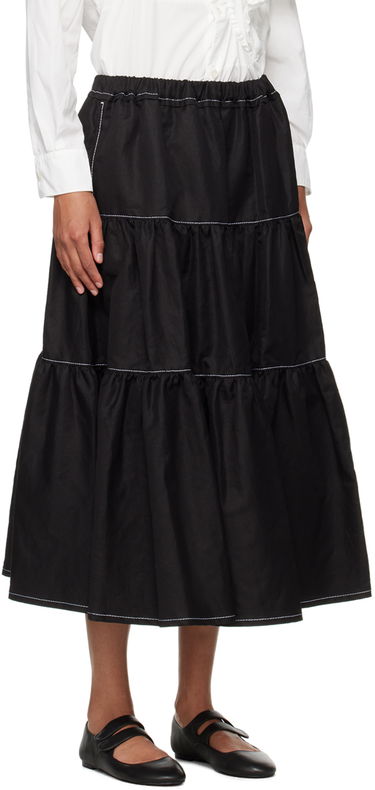 Пола Comme des Garçons Comme Des Garçons Tiered Midi Skirt Черно | TM-S026-051, 1