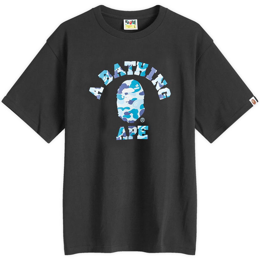 Тениска BAPE ABC Camo College T-Shirt Черно | 001TEI301005M-BKB