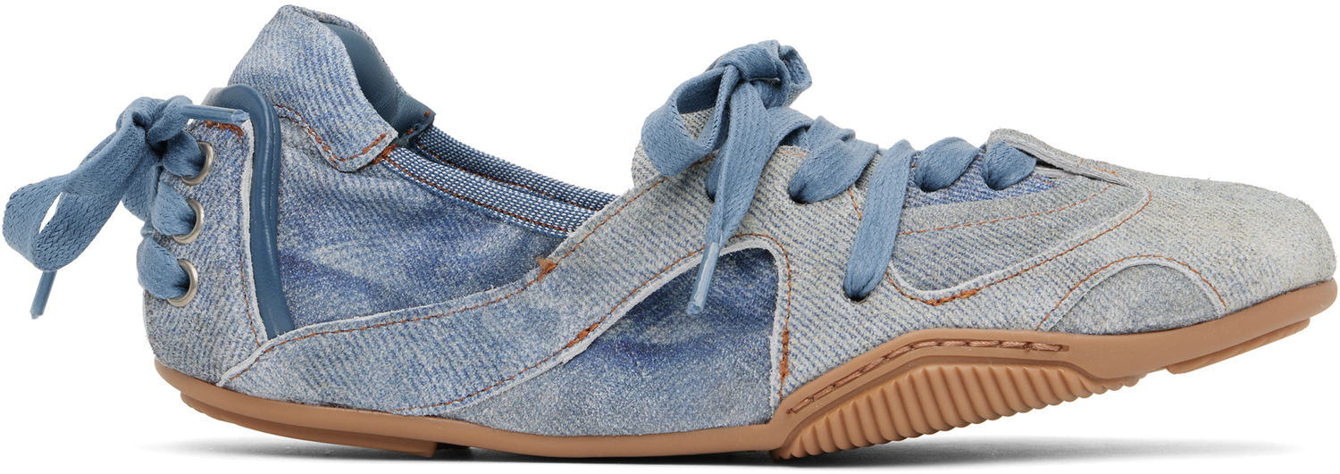 Облекло Acne Studios Acne Studios Lace-Up Flats Синьо | AD0774-, 0