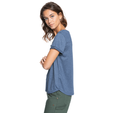 Тениска Roxy Women's Navy Blue Graphic T-Shirt Синьо | ERJZT05267-BSP0, 3