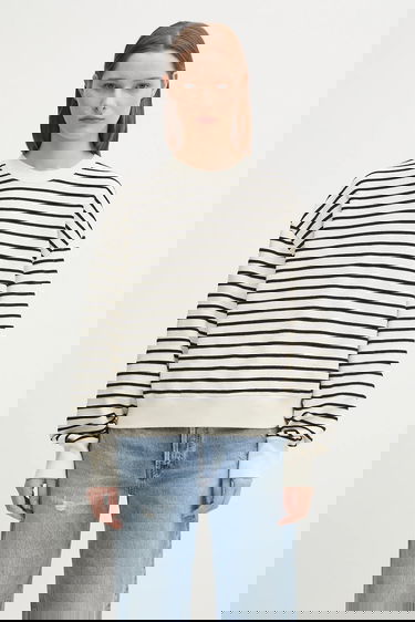 Суитчър Anine Bing dean Striped Relaxed Sweatshirt Многоцветен | A.08.11436, 0