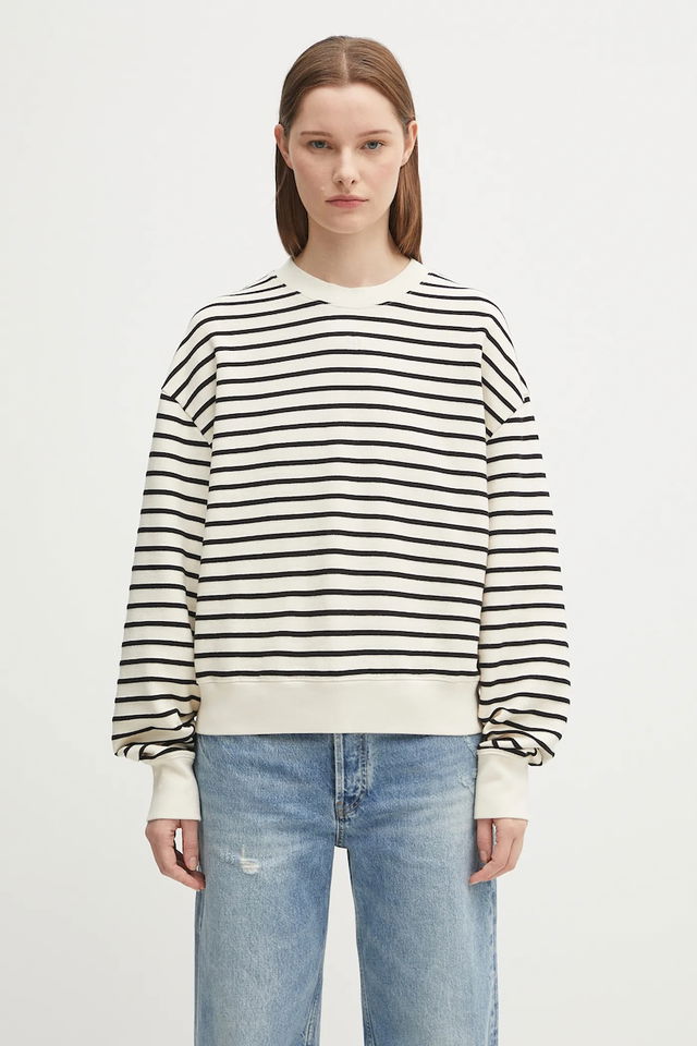 dean Striped Relaxed Sweatshirt