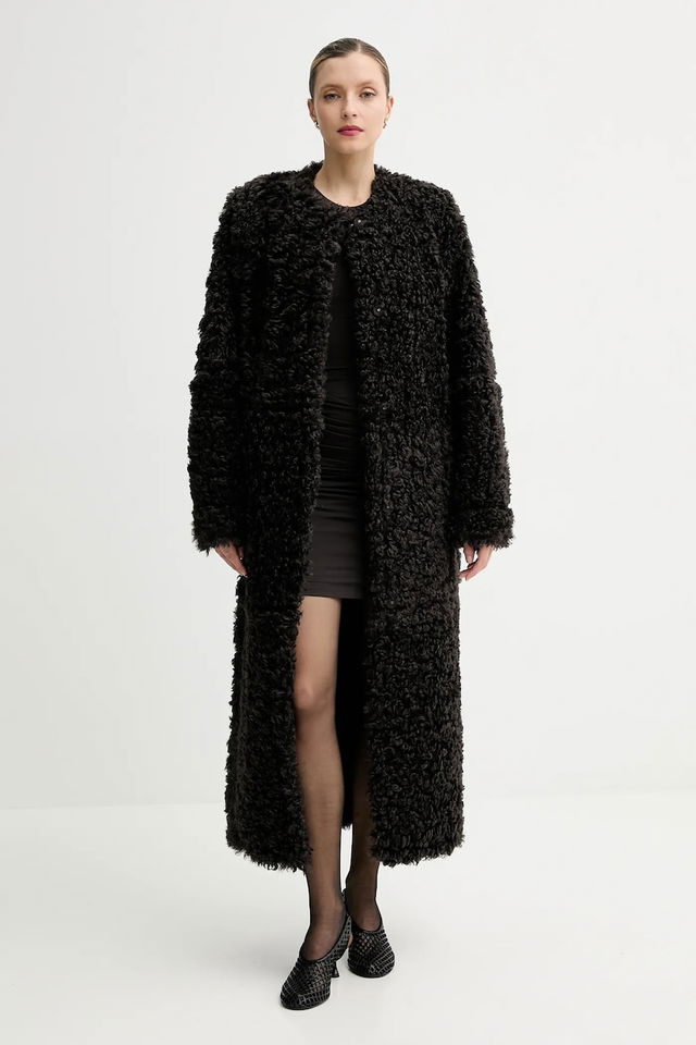 Stand Studio Renata Long Curly Coat