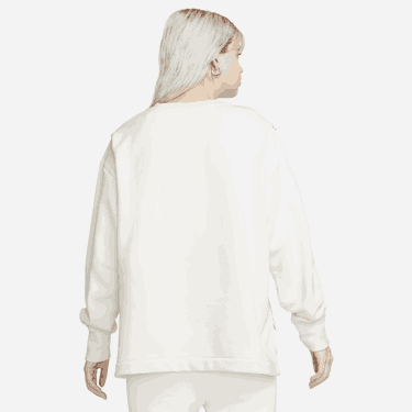 Пуловер Nike French Terry Crewneck Бежово | DV7802-901, 3