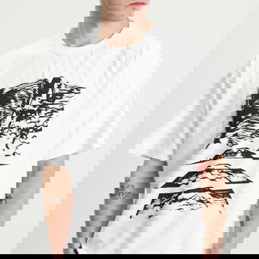 Тениска YMC YMC Triple Mountains T-Shirt, Size Small Бяло | P6ZAE-10, 5