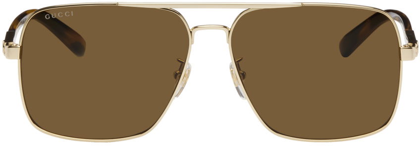 Слънчеви очила Gucci Square Бежово | GG1289S, 0
