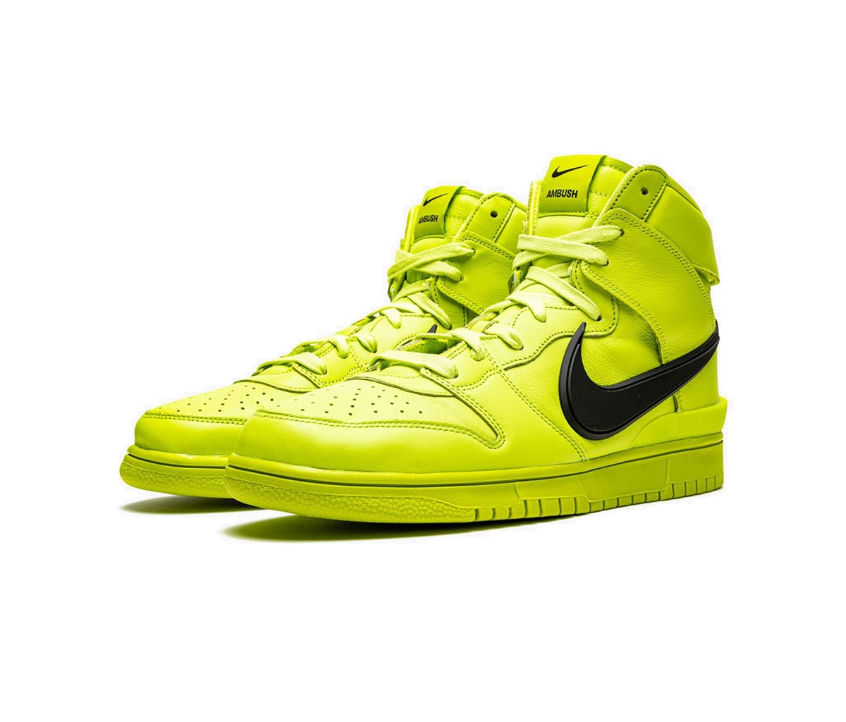 Кецове и обувки Nike AMBUSH x Dunk High "Flash Lime" Жълто | CU7544-300, 1