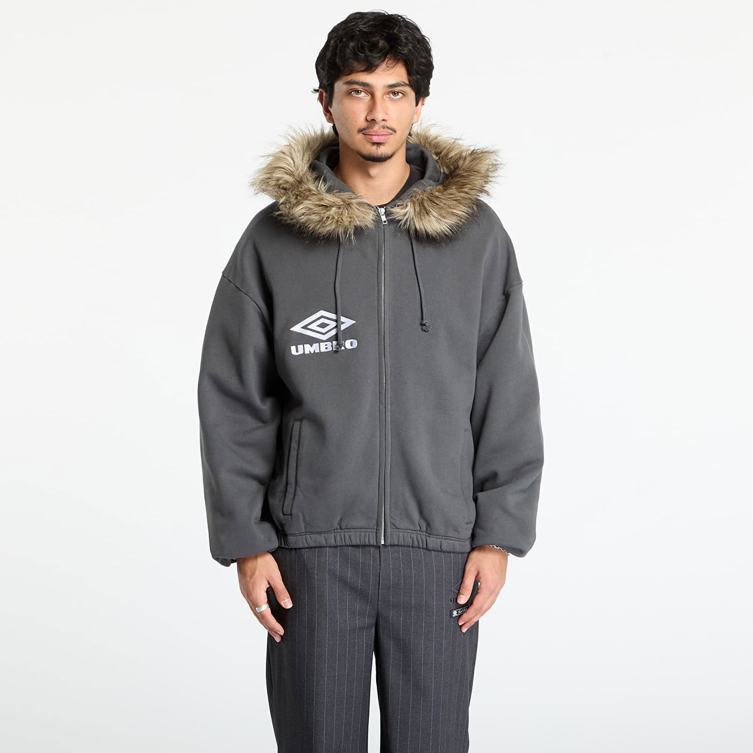 Суитчър Umbro Fur Masked Hoodie Сиво | UBMW0346FA219 GRY0003, 0