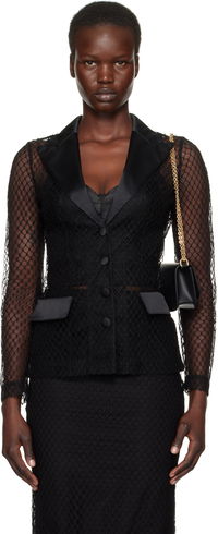 'Dolce' Mesh Tuxedo Jacket