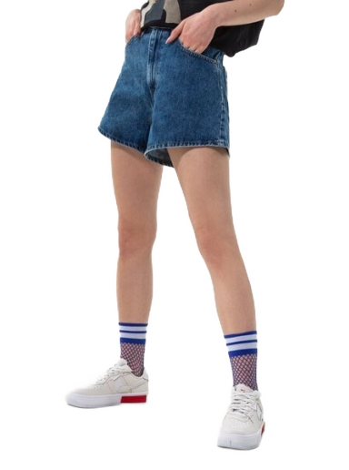 Къси панталони Levi's High Waisted Mom Short Тъмно синьо | A1965-0001