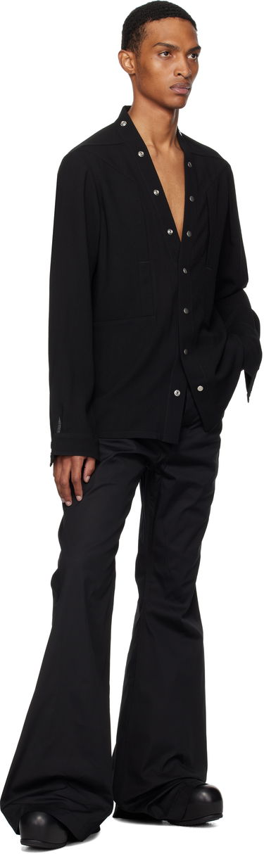 Риза Rick Owens Concordians Larry Fogpocket Shirt Черно | RU02E1287 WA, 3