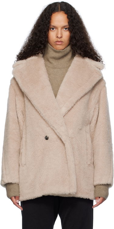 Яке Max Mara Max Mara Olga Short Faux-Fur Coat Бежово | 2421086032600 MM10501, 0