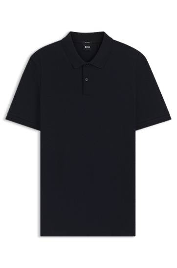 Поло тениска BOSS Herringbone Polo Shirt Черно | 50549593, 0