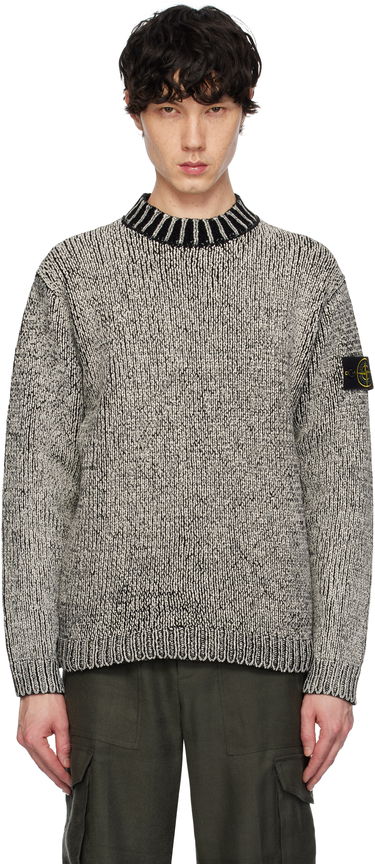 Пуловер Stone Island Stone Island Crewneck Cotton Chenille Sweater Сиво | K1S15 5100048 S00Z1, 0