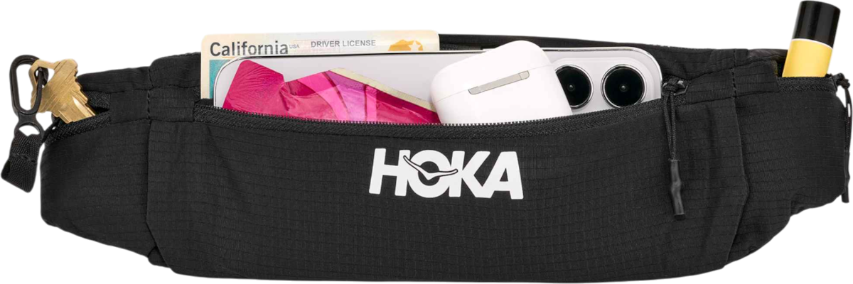 Чанта за кръста Hoka One One Hoka Run Belt Черно | 1164930-blk, 1
