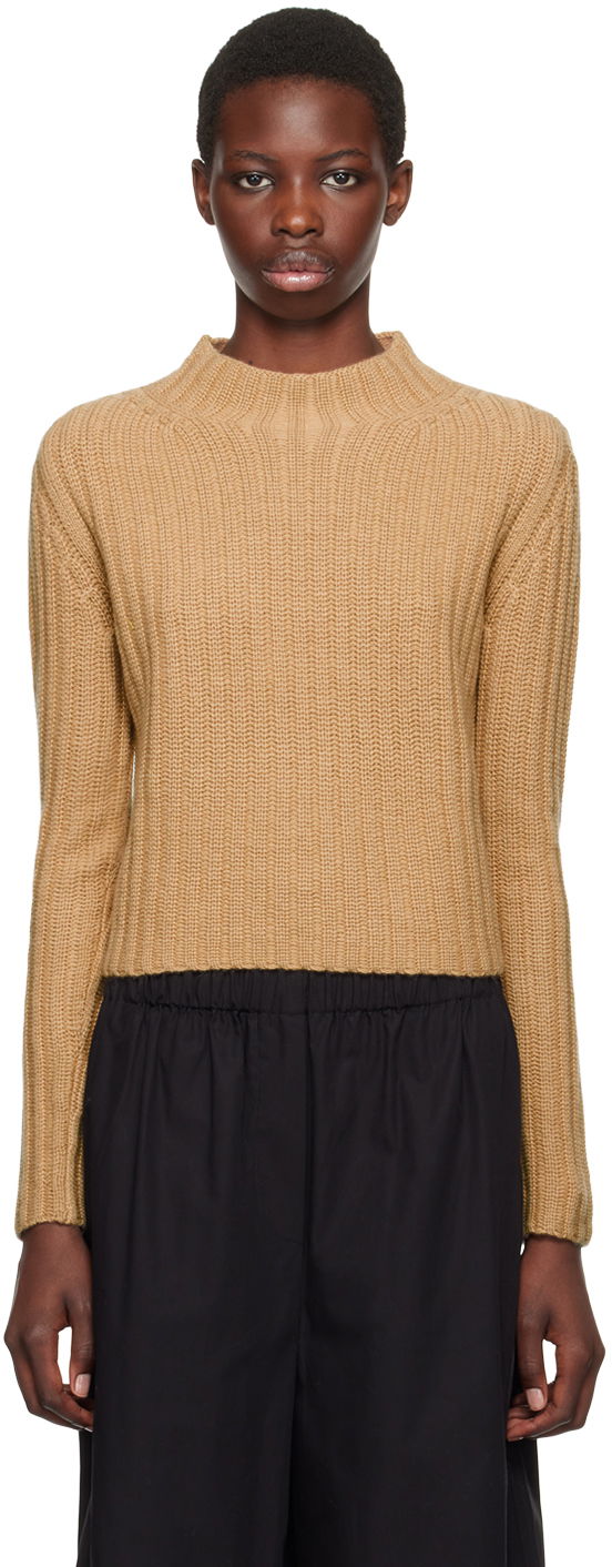 Пуловер Max Mara Max Mara Aloa Mock Neck Sweater Кафяво | 2421366022600 MM12037, 0