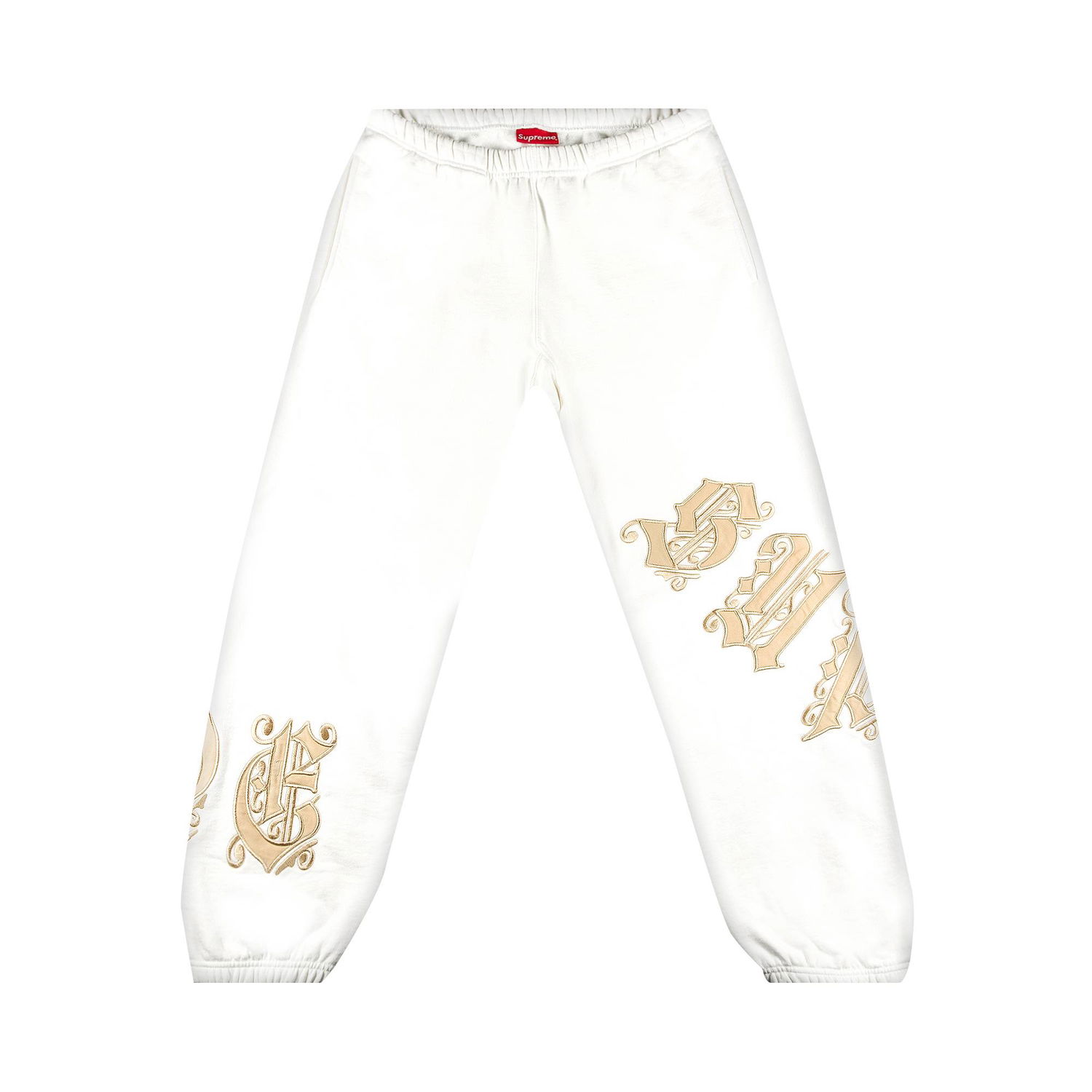 Спортни панталони Supreme Old English Wrap Sweatpant Бяло | SS21P80 WHITE, 1
