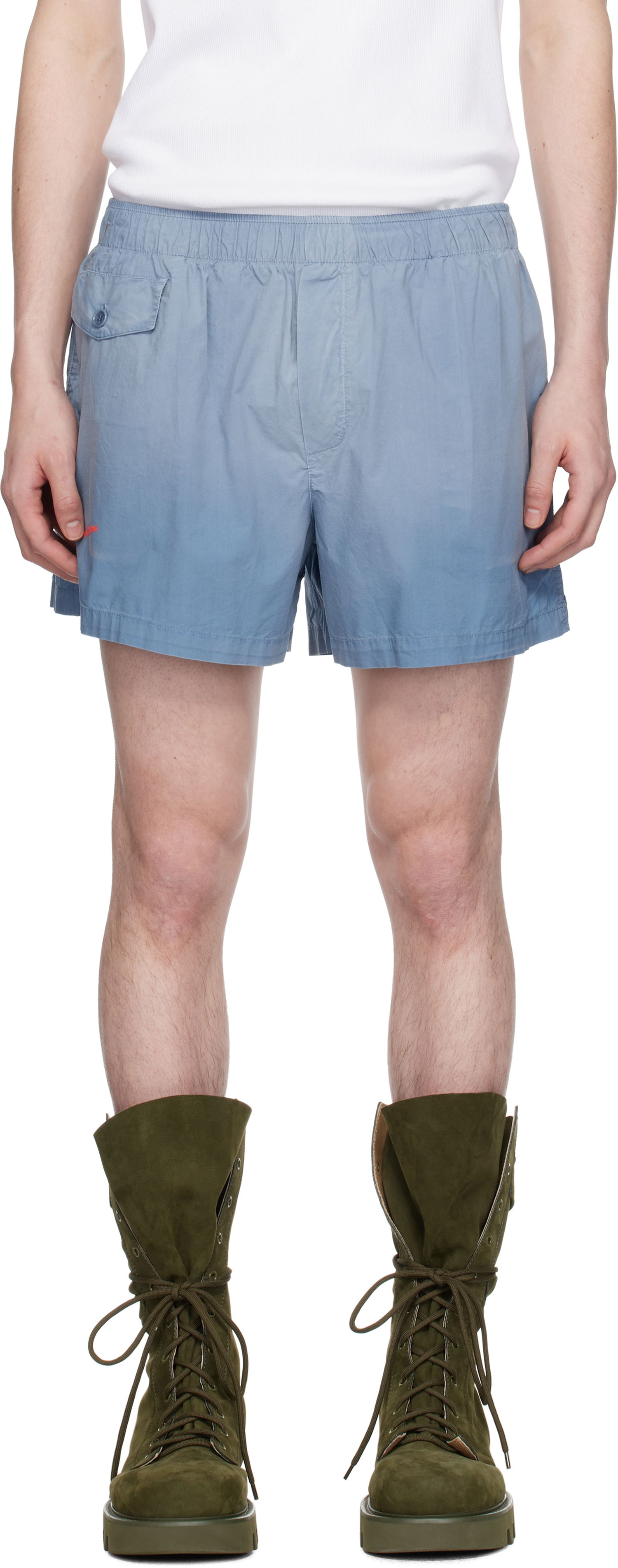 Къси панталони JW Anderson JW Anderson Logo Print Shorts Синьо | SR0121-PG1764, 0