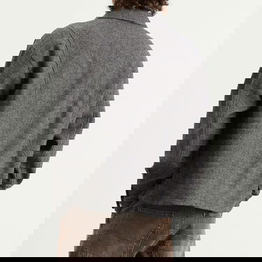 Риза Dime Wool Herringbone Button-Front Overshirt Сиво | DIMEHO259SIL, 3